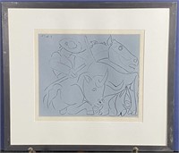 Picasso Linocut ''la Pique Cassee''