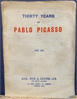 Thirty Years Of Pablo Picasso Book