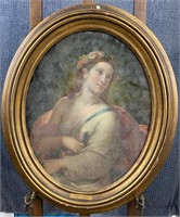 Andrea Sborigi Oval Portrait Of Woman