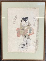 Late 19th Japanese Block Print