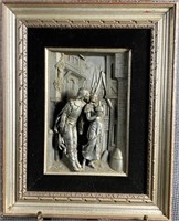 Metal Italian Relief Sculpture