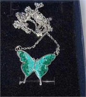 Hand Crafted Artisan Butterfly Necklace