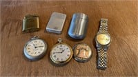 Pocket watches, lighters, etc.