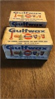 2 Vintage Gulf Gas Gulfwax