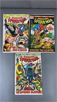 The Amazing Spider-Man #103-105 Marvel Comic Books
