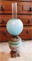 Hurricane style gas lamp
