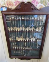 Collectible Spoon Wall Case and Spoons