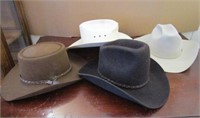 4 Cowboy Hats with boxes