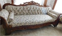 Upholstered Wood Frame, Carved Sofa