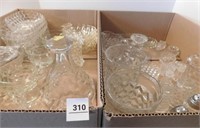 Fostoria Dishes, Glasses, Serving Pieces (2 boxes)