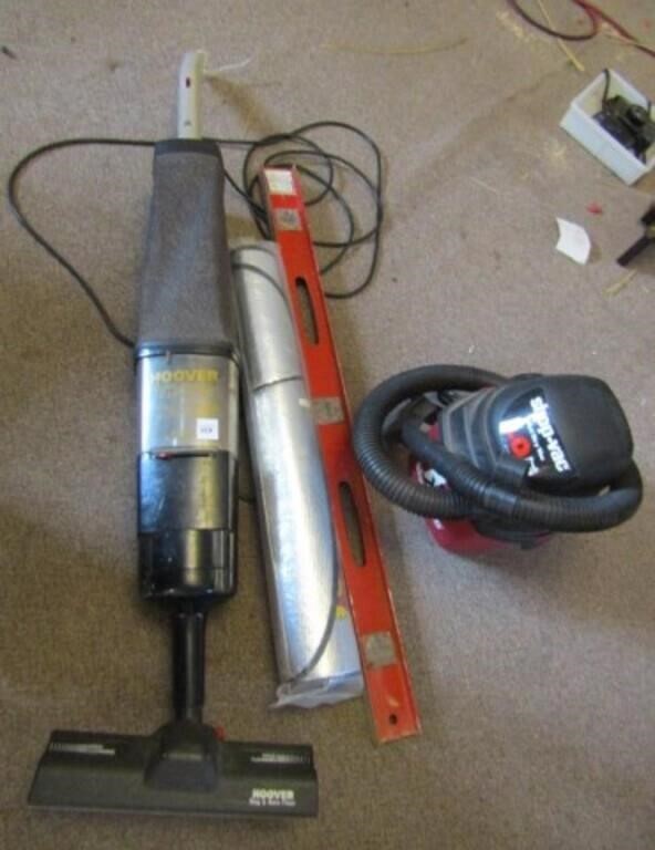 Hoover Vacuum, small shop vac, level, sunshade