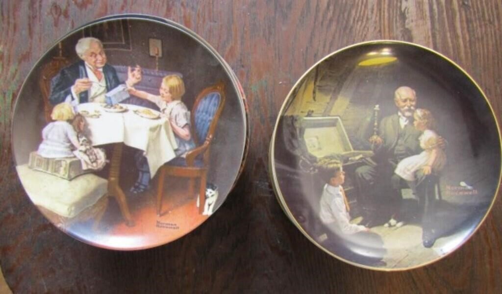 Norman Rockwell Holiday Collectors Plates