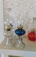 Glass Base Oil Lamps (4)