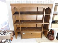 Wood Shelf, 41" h x 40” x 11”
