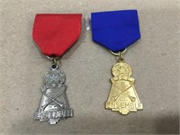 2 Vintage University Interscholastic League Medals