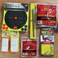 Lot of Targets Snap Caps Gun Cleaning Supplies