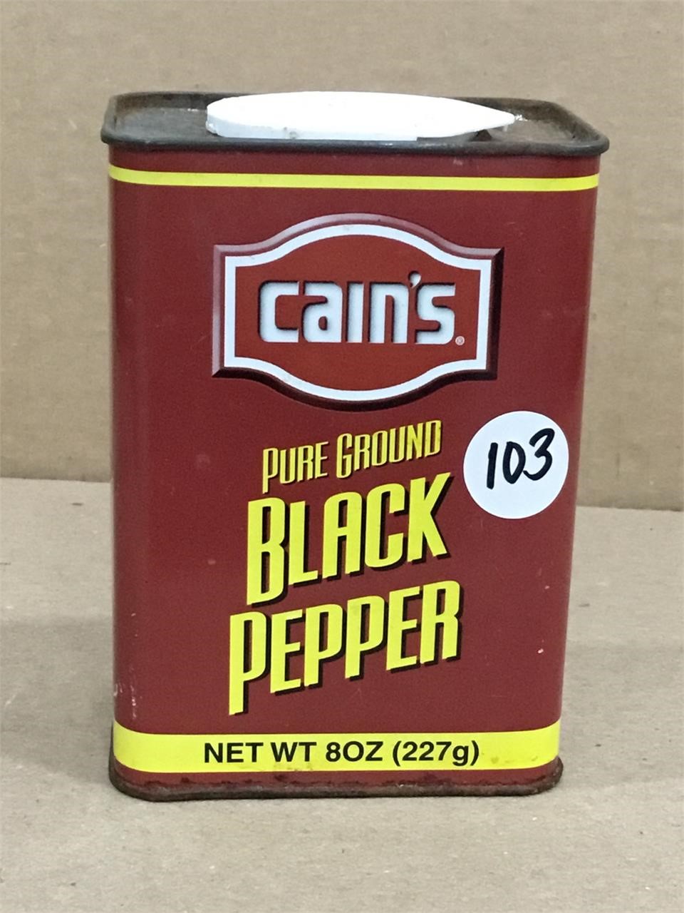 Vintage Cain's Black Pepper Tin