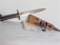 1965 EJ&AB Swedish Bayonet Scabbard & Frog.