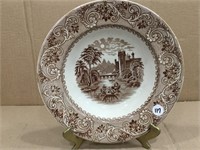 Vintage Rhine Decorative Brown Plate