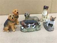 Lot of 6 Dog Figurines