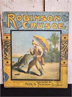 "Robinson Crusoe" 1800's Children's Book Graphic