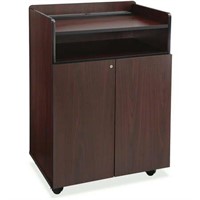 Safco Executive Presentation Stand  Mahogany