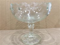 Vintage Clear Indiana Carnival Glass Fruit Bowl