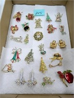 Vintage Christmas Pins