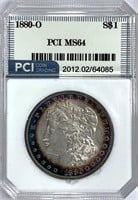 1880-O Morgan Silver Dollar MS-64 Rim Toning