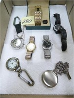 Men's Wristwatches including Waltham, Timex, Relic