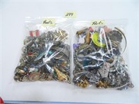 (2) Bags of Vintage Jewelry Parts