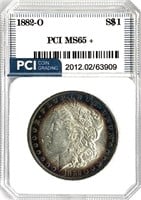 1882-O Morgan Silver Dollar MS-65 + Rim Toning