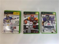 Xbox NCAA/Madden games (3)