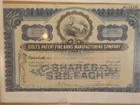 Colt Gun MFG., Stock Certificate, 1950's.