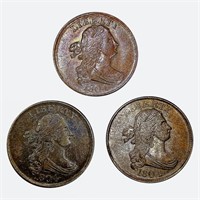 1804 Draped Bust Half Cents Diff. Varieties [3