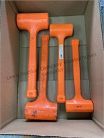 Set a four dead blow hammers 1, 2, 3, 4 pound