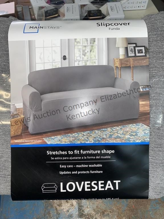 Loveseat and sofa slip covers