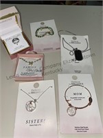 Assortment of family themed jewelry, the mother