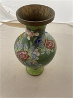 Metal Decorative Vase 6-1/2" H