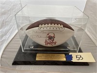 Nebraska Cornhuskers Autographed Football