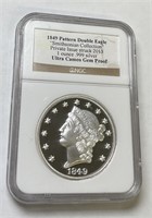 1849 Pattern Double Eagle Proof 1oz .999 Silver