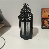 Black metal lantern
