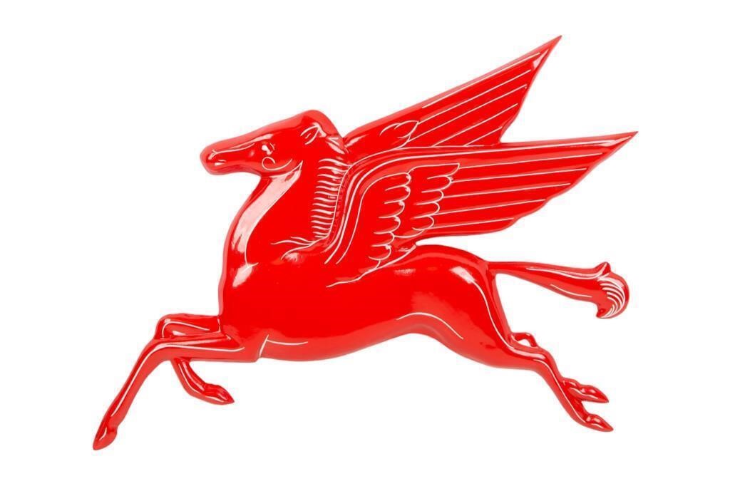 Retro Mobil Gasoline Pegasus Sign