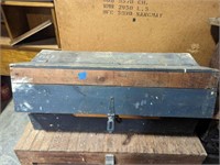 Wooden Carpenter's Box - 32" x 12"x11.5"
