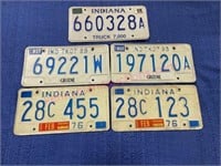 (5) Vtg license plates #5