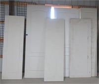 (7) Various wood interior door slabs. Widths