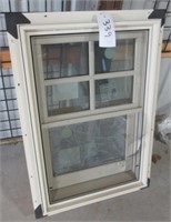 JELD-WEN custom clad double hung window. Measures