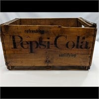 Wooden Pepsi-Cola Pop Bottle Crate