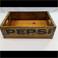 Yellow Pepsi Vintage Crate