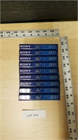 Sony 60 Type 1 HiFi audio Cassettes